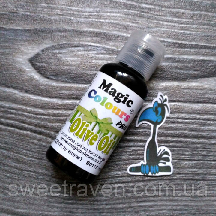 Гелевий барвник Magic Colours Pro 32 р. Оливковий (Olive Oil) УЦІНКА, фото 1