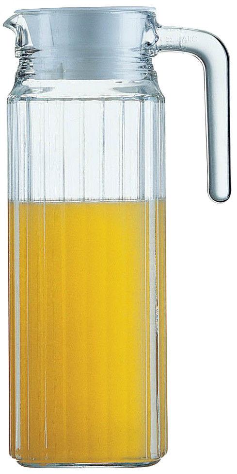Глек 1л. скляна з кришкою Quadro, Arcoroc