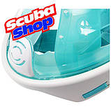 Повна маска Scuba Free Breath для снорклінга (колір бірюза), фото 3
