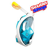 Повна маска Scuba Free Breath для снорклінга (колір бірюза), фото 7