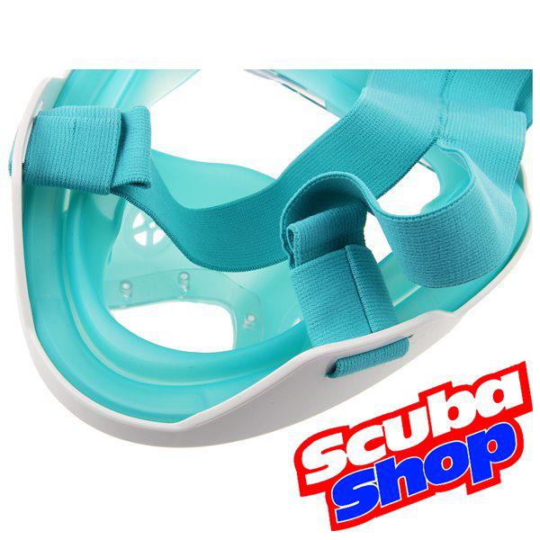 Повна маска Scuba Free Breath для снорклінга (колір бірюза) Повна маска Scuba Free Breath для снорклінга (колір бірюза)