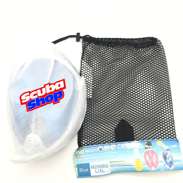 Повна маска Scuba Free Breath для снорклінга (колір бірюза) Повна маска Scuba Free Breath для снорклінга (колір бірюза)