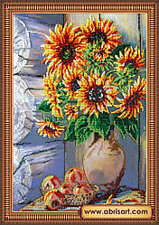АВ-228. Набір для вишивки бісером Абрис Арт Дачний букет.