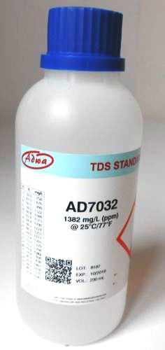 Калібрувальний розчин ADWA AD7032 для TDS-метрів 1382 mg/l ( ppm ). Угорщина. 230 ml