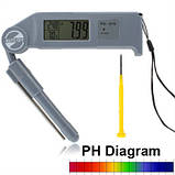 Складаний pH-метр, термометр, гігрометр PH-010 ( KL-010 ), фото 2