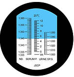 Рефрактометр RHC-311 ATC для визначення сироваткового білка і удельногого ваги сечі, фото 2