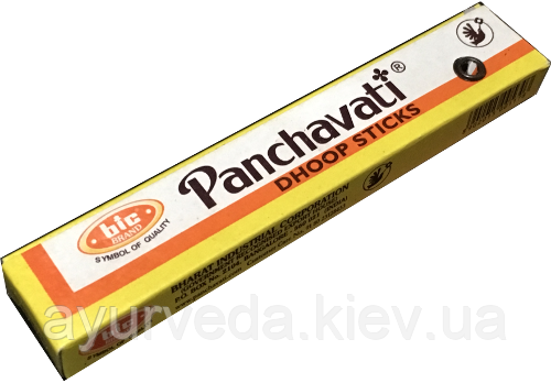 Панчавати, безосновні палички з яскравим квітковим ароматом, Panchavati dhoop sticks, великі
