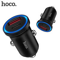 Автомобильное зарядное устройство Hoco Z20A PD+QC3.0, USB+Type-C