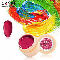 Гель-фарба Canni No574 (темна рожево-червона) 5 мл