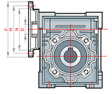 Черв'ячний редуктор ESV-90, фото 2