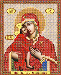 РІП-021 Схема для вишивки бісером Пресвята Богородиця Феодорівська.