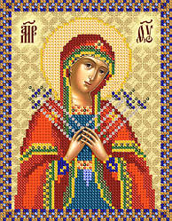 РИП-5205 Схема для вишивки бісером Богородиця Семистрільна. 