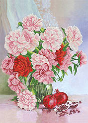 РКП-2-009 Схема для вишивання бісером Букет із півоніями.