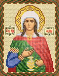 РИП-5136 Схема для вишивки бісером Св. Мч Фотіна (Світлана). 