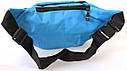 Чоловіча текстильна сумка на пояс Q003-5Sky Блакитна, фото 3