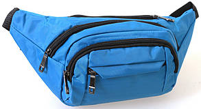 Чоловіча текстильна сумка на пояс Q003-15SBlue блакитна