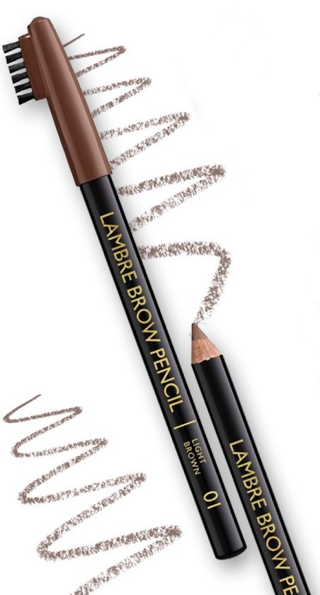 Олівець для брів LAMBRE BROW PENCIL №01 Світло-коричневий, фото 1