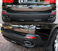 Спідниця на задній бампер обвіс BMW X5 E70 Performance дорістайл