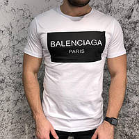Футболка біла Balenciaga лого  ⁇  Топ
