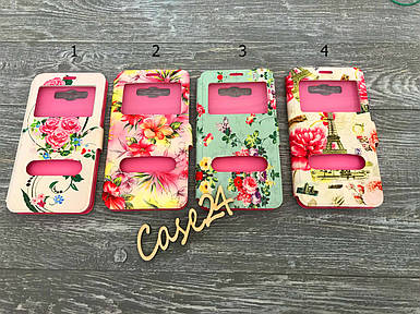 Чехол книжка Flowers book для Samsung Galaxy J710F J7 2016 (4 вида)