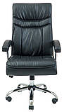 Офісне крісло керівника Richman Бургас чорне на основі ортопедичної, фото 2