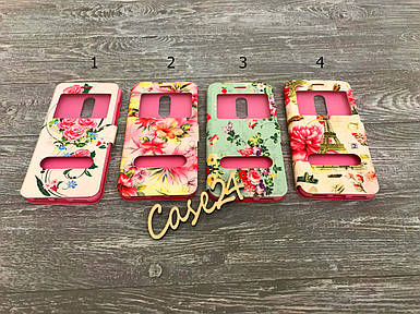 Чехол книжка Flowers book для Xiaomi Redmi 5 (4 вида)