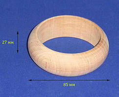 Браслет 27х85/67 мм Дерево заготівка для декору