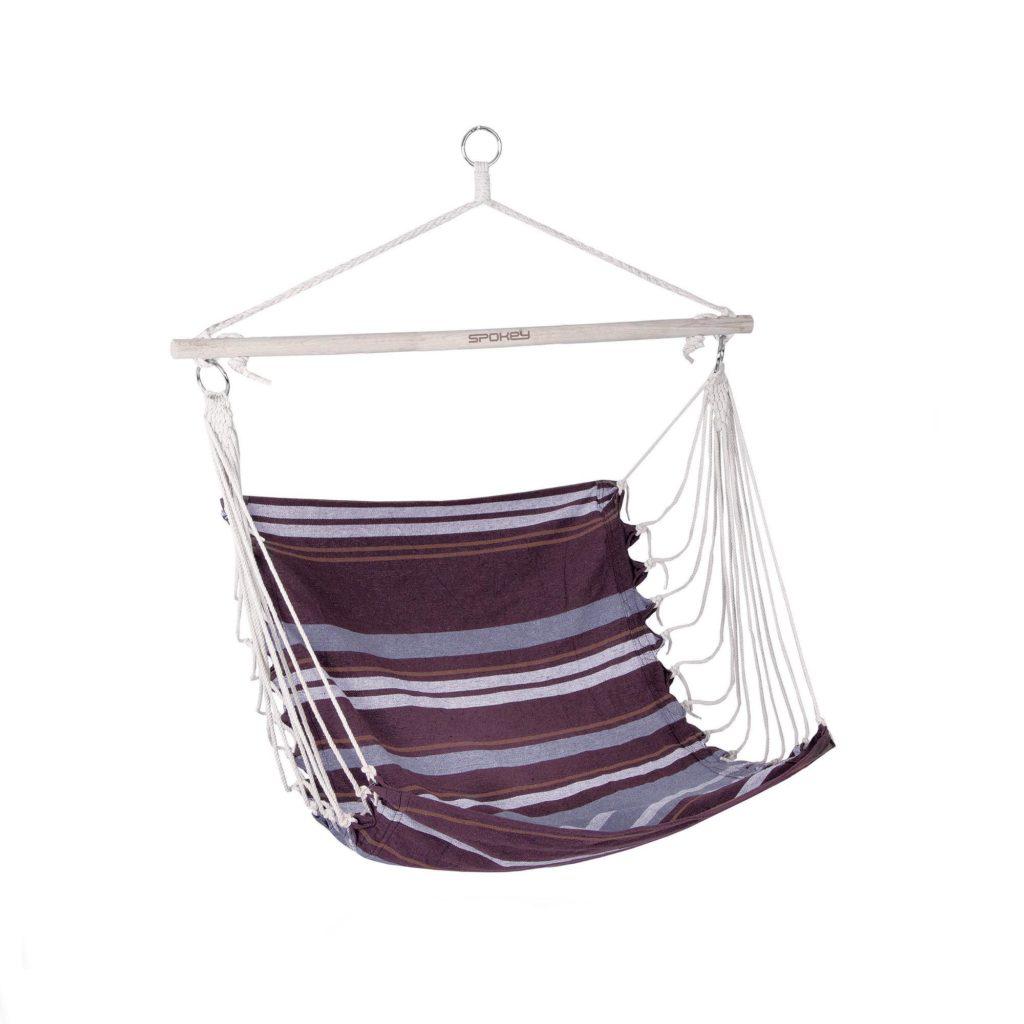 Гамак-крісло Spokey BENCH 835364 (original) 80 см, бавовна, дерево, підлога-гойдалки