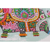 Набір для вишивання бісером на полотні АбрисАрт AB-605 Три слона на щастя, фото 5