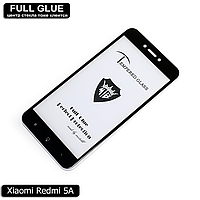 Захисне скло Full Glue Xiaomi Redmi 5A (Black) - 2.5 D Повна поклейка
