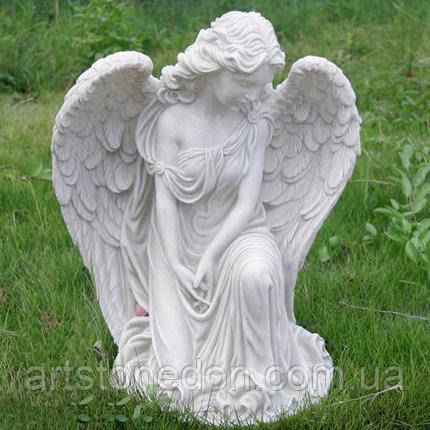 Скульптура Скорботний ангел з бетону 50 см