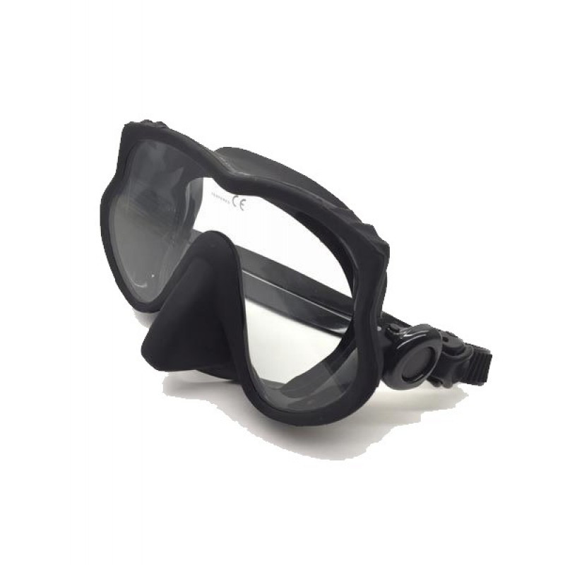 Маска для підводного полювання BS Diver "EXEL", чорний силікон