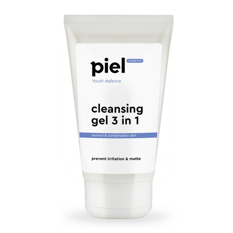 PURIFYING GEL CLEANSER 3in1 Гель для вмивання для жирної/комбінованої шкіри П'єль Косметікс Piel cosmetics