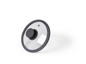 Кришка "Arcades" 16х5см скляна з силіконовим обідком Fissman