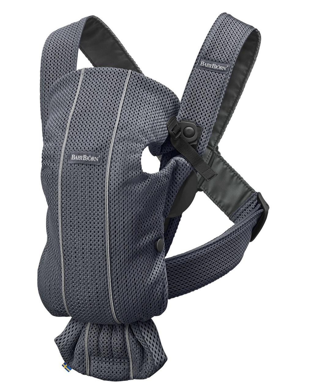 BabyBjorn - Рюкзак-кенгуру Baby Carrier Mini 3D Mesh, Anthracite (антрацит), фото 1