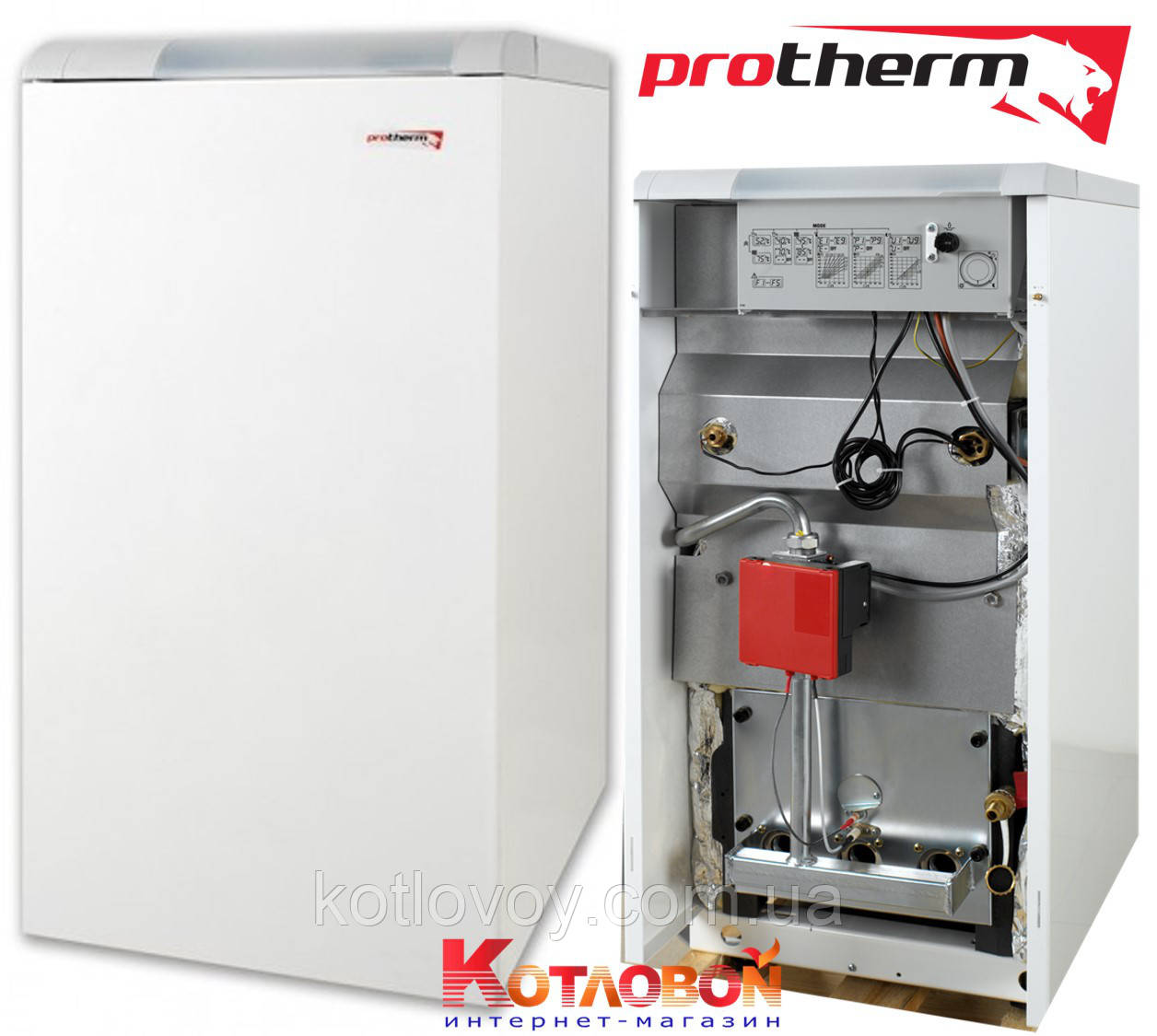Підлоговий газовий чавунний котел із п'єзорозпалювачем Protherm Ведмідь