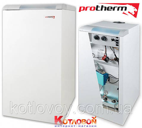 Підлоговий газовий чавунний котел з електророзпалом Protherm Ведмідь, фото 1