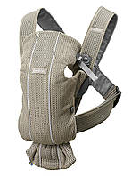 BabyBjorn - Рюкзак-кенгуру Baby Carrier Mini 3D Mesh, Grey Beige (серо-бежевый)