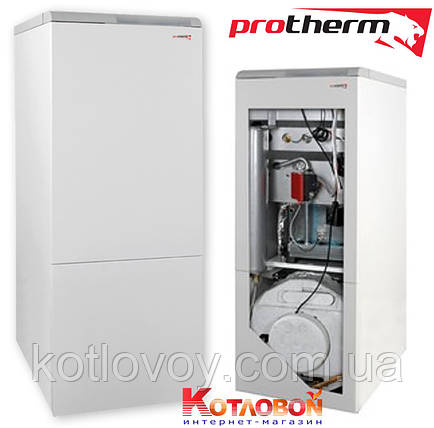 Підлоговий двоконтурний газовий чавунний котел з електророзпалюванням Protherm Ведмідь, фото 1