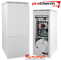 Напольный двухконтурный газовый чугунный котел с электророзжигом Protherm Медведь