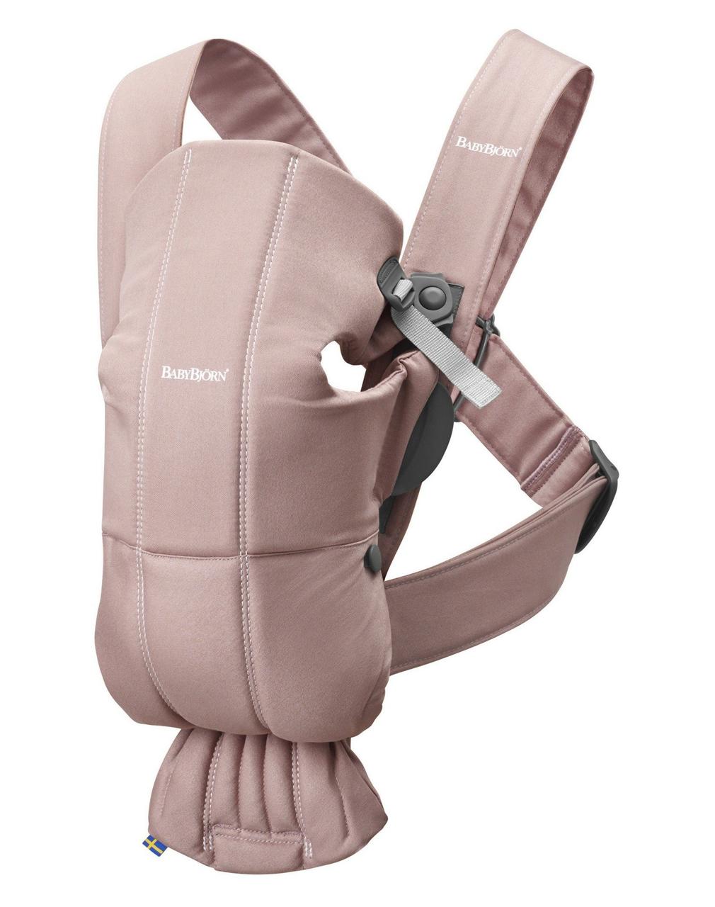 BabyBjorn - Рюкзак-кенгуру Baby Carrier Mini Cotton, Dusty Pink (рожевий)