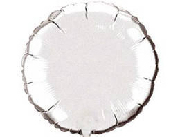 Фольгована куля коло срібна 18" (Flexmetal)