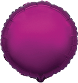 Фольгована куля круг пурпурний (маджента) 18" (Flexmetal)