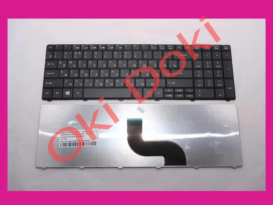 Клавіатура ACER E1-521 E1-531 E1-571 TM 5335 5542 5735 5740 5742 5744 7740 8571 8572 rus black ORIGINAL