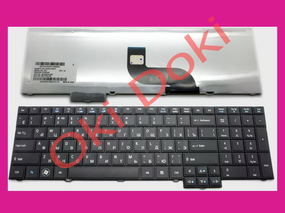 Клавіатура ACER TM 5360 5760 6595 7750 8573 rus black