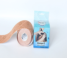 Кинезио тейп DL KinTape2 з індикатором натягу ( 5 см х 5 м ) тілесний