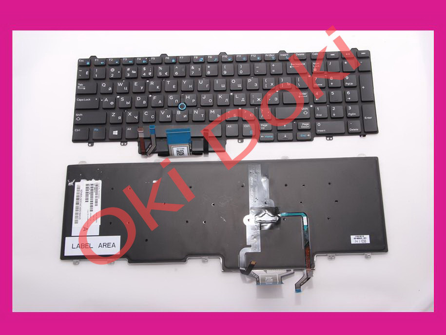 Клавіатура Dell Latitude E5550 E5570 підсвітка Ru та ENG клавіш