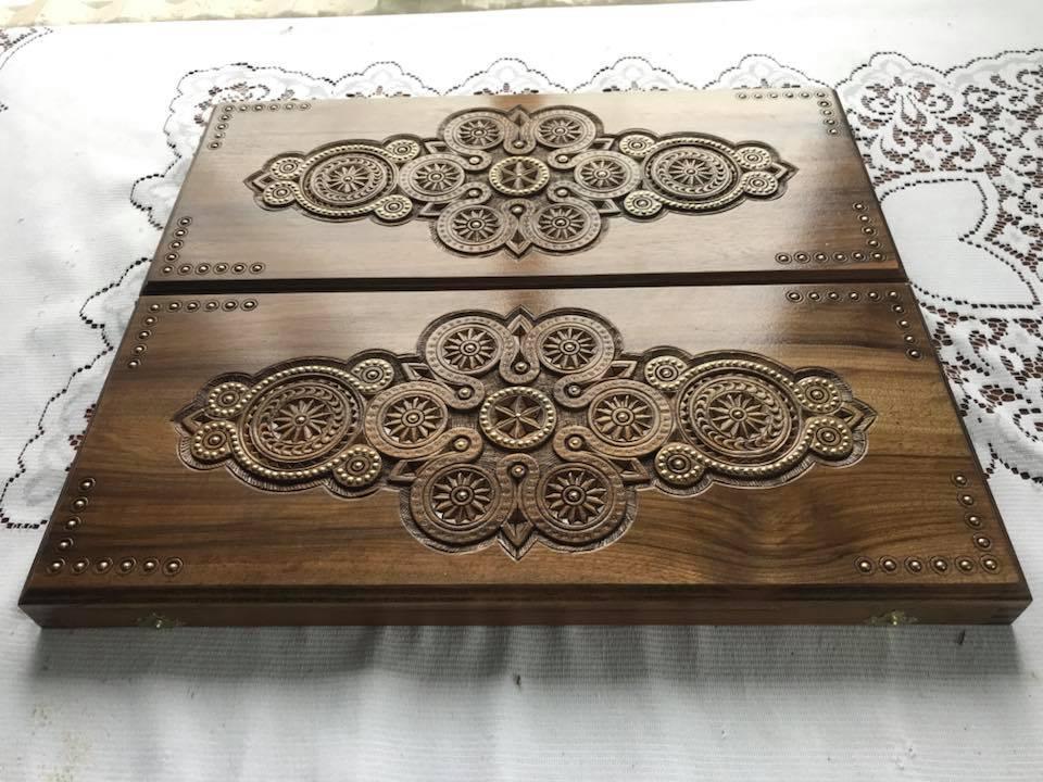 Нарди ручної роботи 53 см Бароко, фото 1