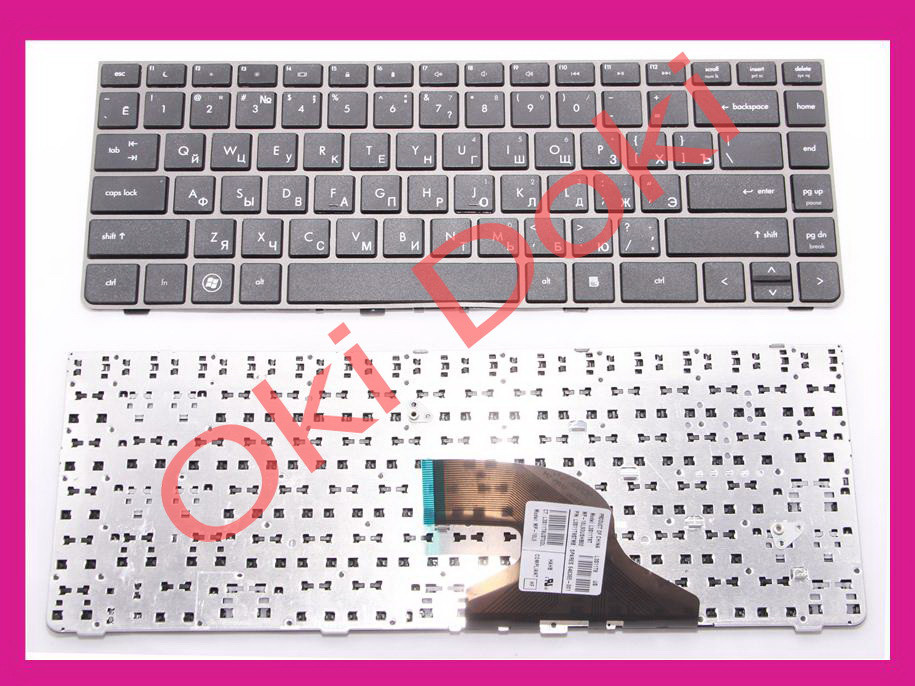 Клавіатура HP ProBook 4330S 4331S 4430 чорна з сірою рамкою