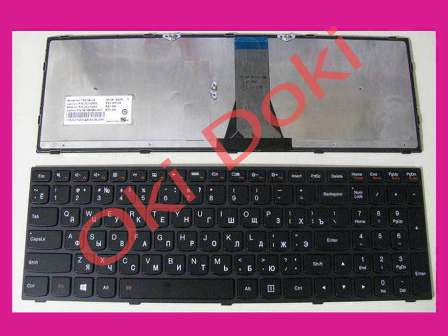 Клавіатура LENOVO G50-30 G50-45 G50-70 G50-80 Z50-70 Z50-75 Z70-80 Flex 2-15 B50-30 G70-35 rus black